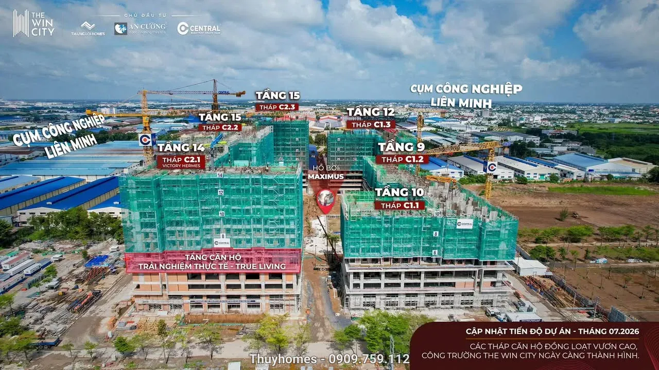 The Win City bàn giao khi nào? Tiến độ 6 tháp và mốc nhận nhà 2026–2028