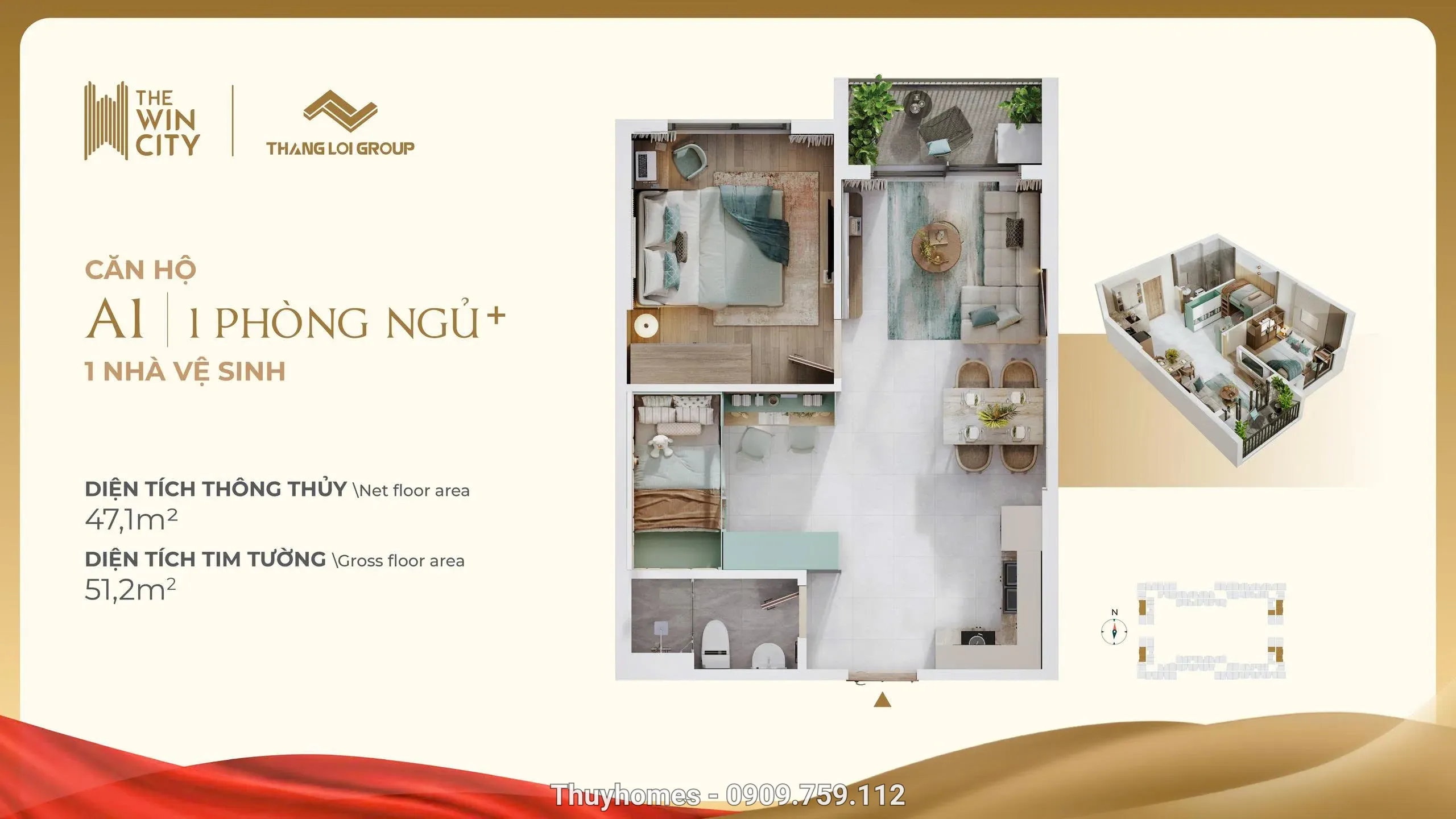 Mặt bằng The Win City: Cách chọn tầng, hướng và loại căn
