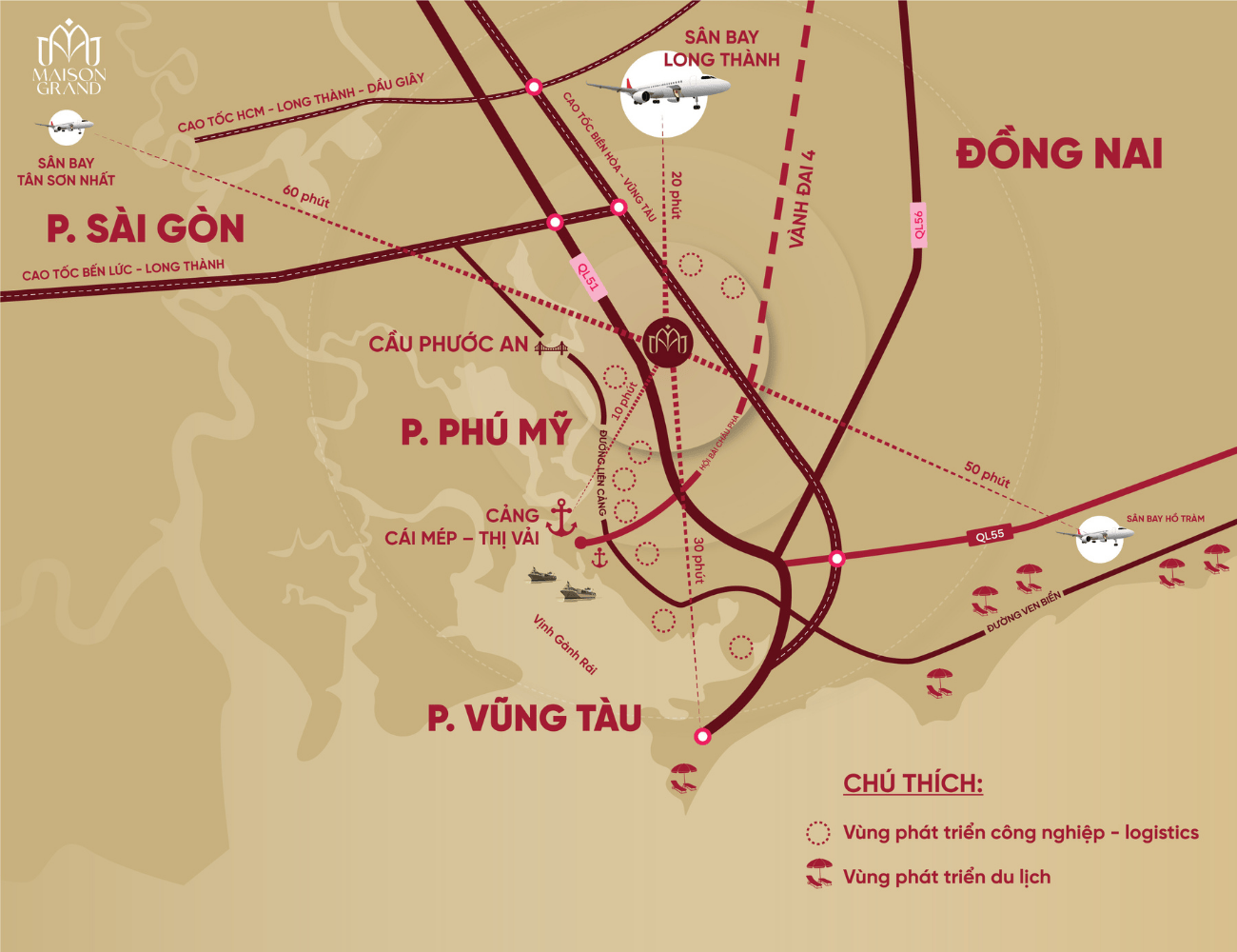 Vị trí Maison Grand Phú Mỹ