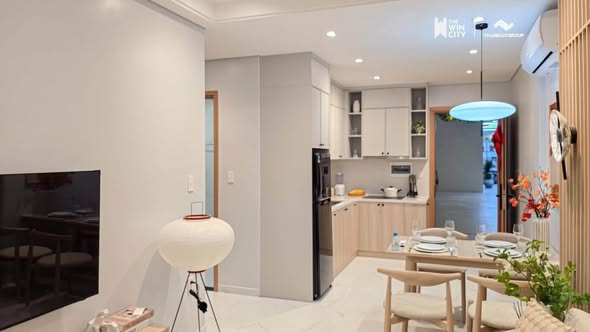 Bếp căn hộ mẫu The Win City